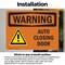 Signmission Auto Closing Door, 10 in W x Rectangle, Vinyl Decal OS-2PACK-WS-D-710-L-12465 - alternate 4